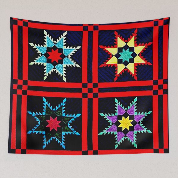 Item preview, Amish Star Quilt designed and sold by ViaARTfactory.