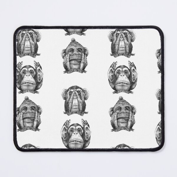 Item preview, See No Evil, Hear No Evil, Speak No Evil – Three Monkeys Design designed and sold by Bigohobi.