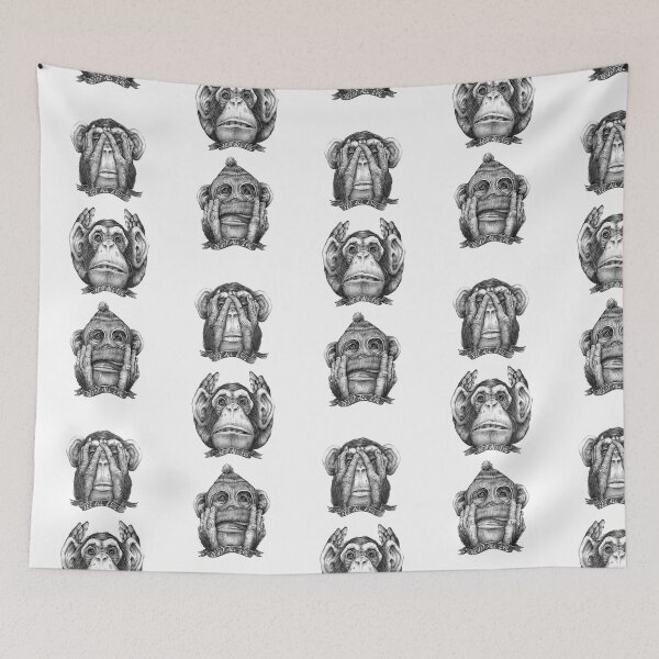 Item preview, See No Evil, Hear No Evil, Speak No Evil – Three Monkeys Design designed and sold by Bigohobi.