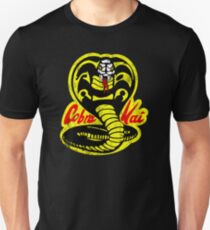 Cobra Kai Shirt- Vintage Distressed Style- Retro 80s and 90s Vintage Movie Shirt Slim Fit T-Shirt