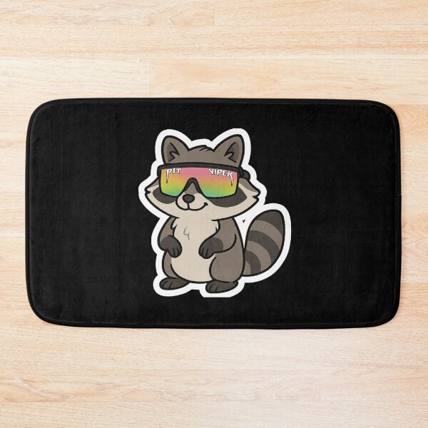 Item preview, Pit Viper Sticker / Decal - Cartoon Rowdy Racoon  designed and sold by sticker-vault.