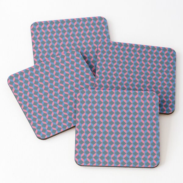 Item preview, Minimalist Pink Blue Geometric Seamless Pattern designed and sold by Nakhorn.