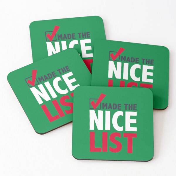 Item preview, Made the Nice List Christmas 2025 – Festive Holiday Santa Approved Text Design designed and sold by artworkathome.