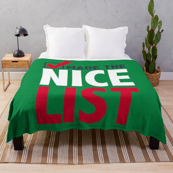 Item preview, Made the Nice List Christmas 2025 – Festive Holiday Santa Approved Text Design designed and sold by artworkathome.
