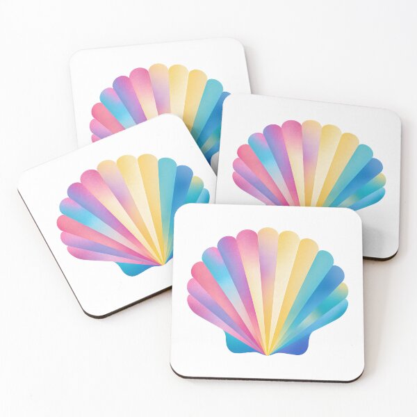 Item preview, Colorful Scallop Shell – Vibrant Seashell Illustration – Beach and Ocean Art designed and sold by BobaBunny76.