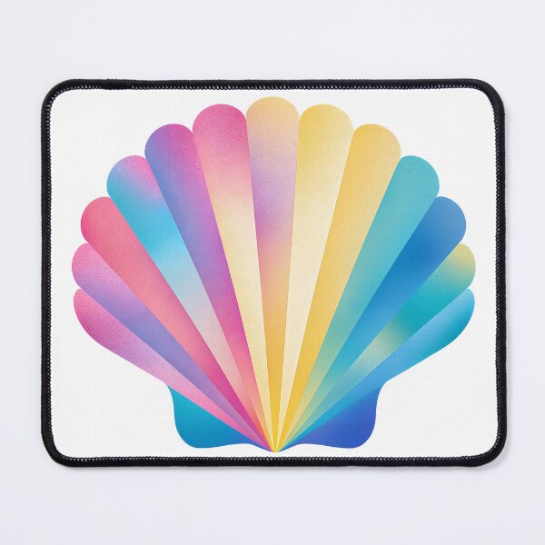 Item preview, Colorful Scallop Shell – Vibrant Seashell Illustration – Beach and Ocean Art designed and sold by BobaBunny76.