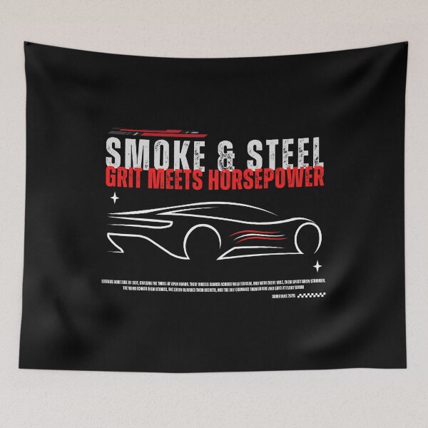 Item preview, Smoke & Steel – Grit Meets Horsepower designed and sold by SoulRoute.