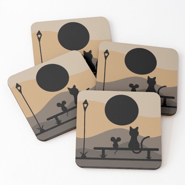 Item preview, Cat and mouse, friends of different species designed and sold by Pumpuy Design.
