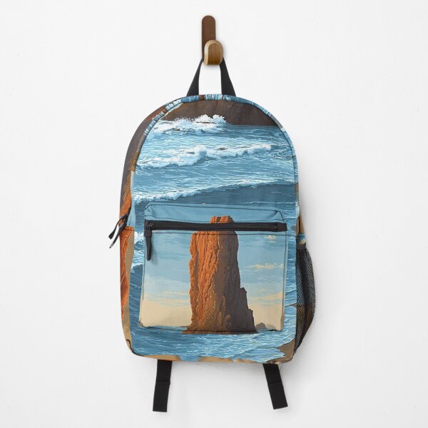 Item preview, Bandon Oregon Vintage Travel Poster | Oregon Coast Art designed and sold by TuncGK.
