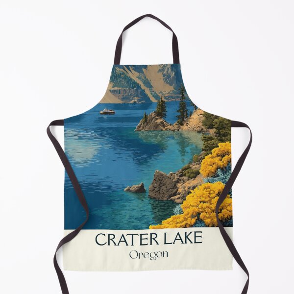 Item preview, Crater Lake National Park Vintage Travel Poster designed and sold by TuncGK.