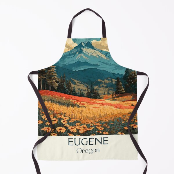 Item preview, Eugene Oregon Retro Poster | Willamette Valley Scenery designed and sold by TuncGK.