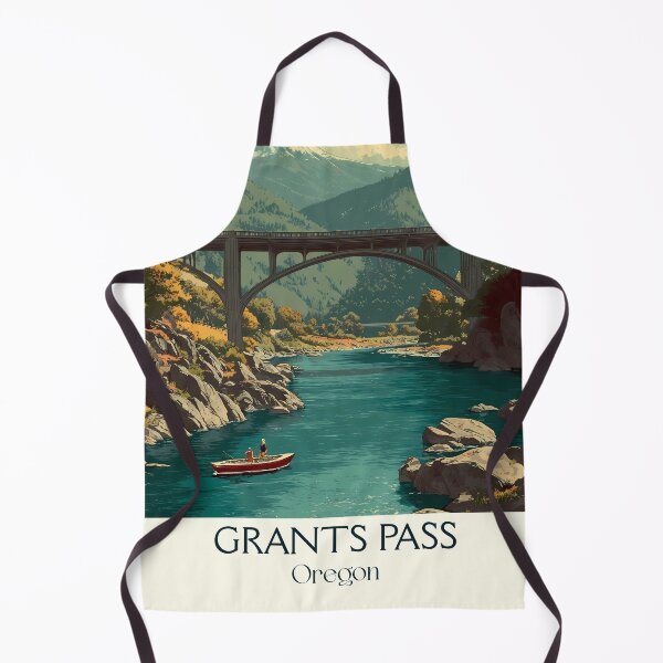 Item preview, Grants Pass Oregon Vintage Poster | Rogue River Scenery designed and sold by TuncGK.