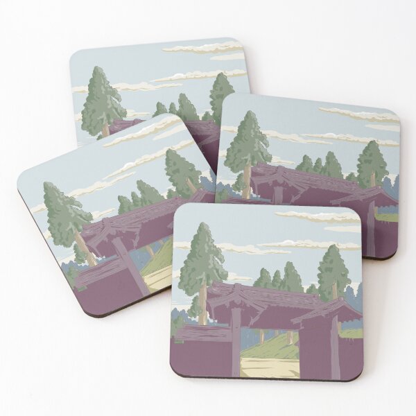 Item preview, Hakone Sekisho in Fuji-Hakone-Izu National Park Japan Ukiyo-e WPA Retro designed and sold by retrovectors.