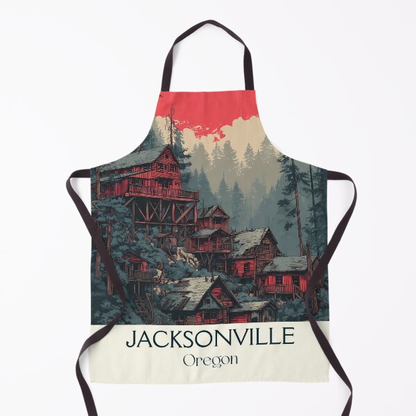 Item preview, Jacksonville Oregon Vintage Poster | Historic Gold Rush Town designed and sold by TuncGK.