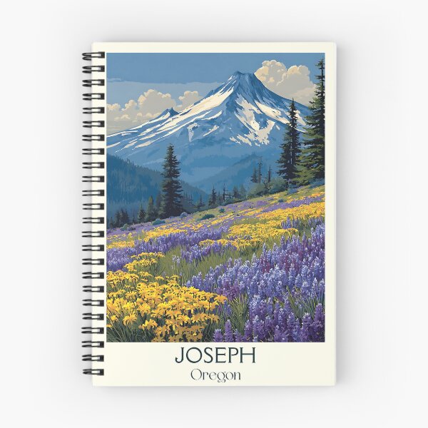 Item preview, Joseph Oregon Vintage Travel Poster | Wallowa Mountains designed and sold by TuncGK.