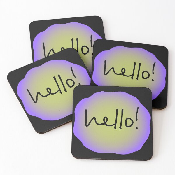 Item preview, "Hello" lettering on background designed and sold by ZorianArt.
