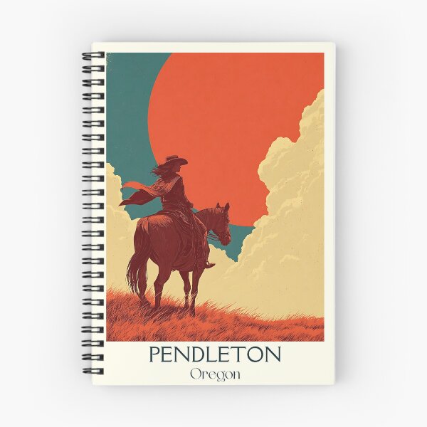 Item preview, Pendleton Oregon Retro Poster | Old West Rodeo Art designed and sold by TuncGK.