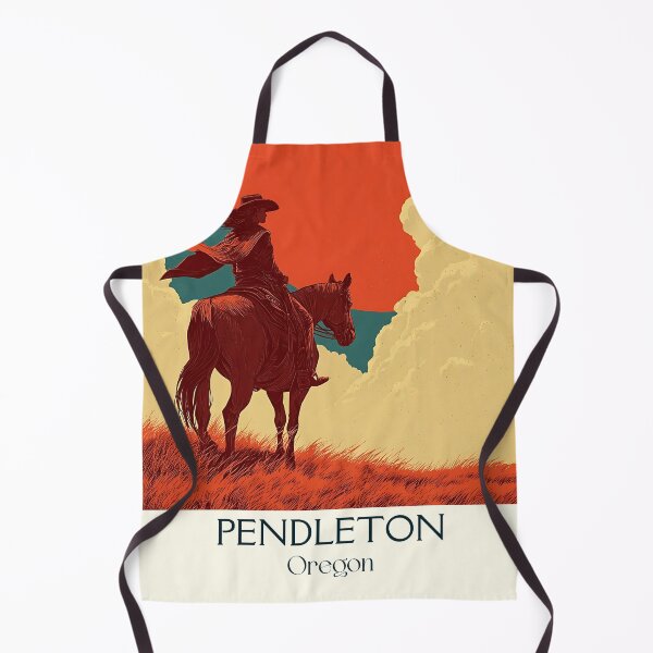 Item preview, Pendleton Oregon Retro Poster | Old West Rodeo Art designed and sold by TuncGK.