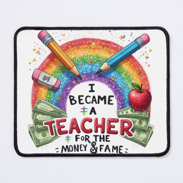 Item preview, I Became A Teacher For The Money And Fame designed and sold by ryanapples2.