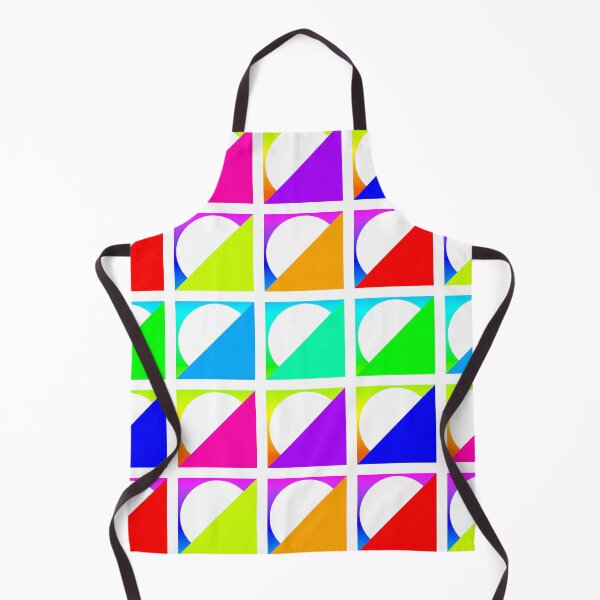 Item preview, Retro Modern Design 17-7: Nine Right Triangles in Rainbow Colors with White Circles designed and sold by SBVillard.