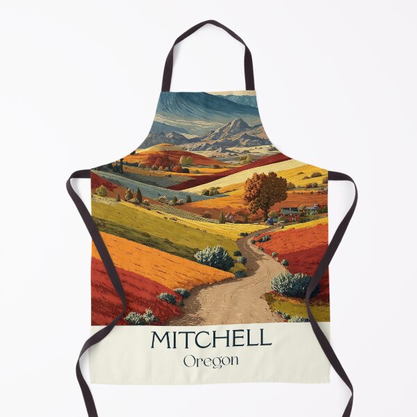 Item preview, Mitchell Oregon Vintage Poster | Painted Hills Art designed and sold by TuncGK.