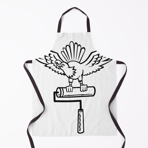 Item preview, American Eagle or Bald Eagle Perching on Paint Roller Front Retro designed and sold by retrovectors.