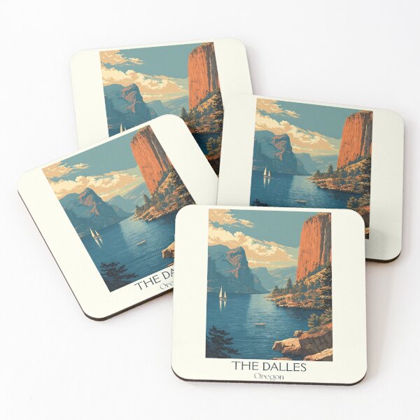 Item preview, The Dalles Oregon Vintage Poster | Columbia River Gorge designed and sold by TuncGK.
