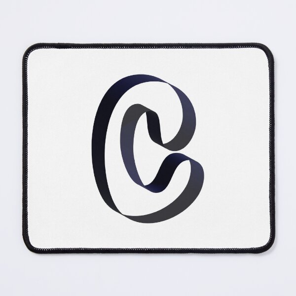 Item preview, Futuristic Ribbon Letter C – Futuristic Ribbon Alphabet designed and sold by uncoXab.