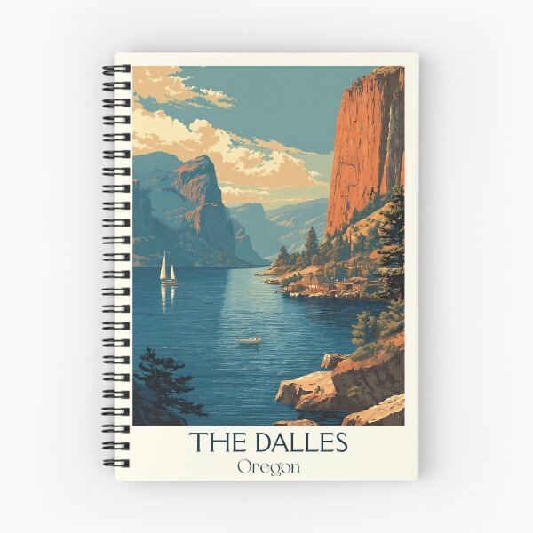 Item preview, The Dalles Oregon Vintage Poster | Columbia River Gorge designed and sold by TuncGK.