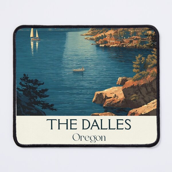 Item preview, The Dalles Oregon Vintage Poster | Columbia River Gorge designed and sold by TuncGK.
