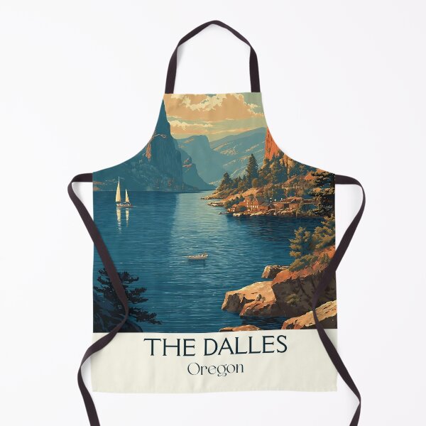 Item preview, The Dalles Oregon Vintage Poster | Columbia River Gorge designed and sold by TuncGK.