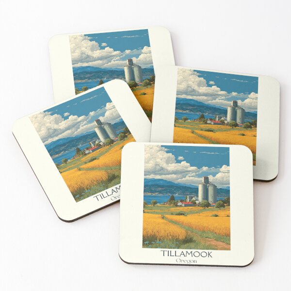 Item preview, Tillamook Oregon Vintage Poster | Oregon Coast Farmland designed and sold by TuncGK.