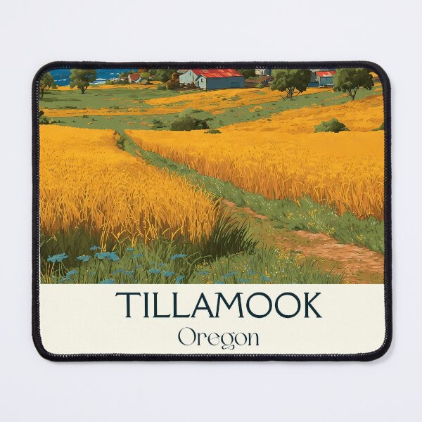 Item preview, Tillamook Oregon Vintage Poster | Oregon Coast Farmland designed and sold by TuncGK.