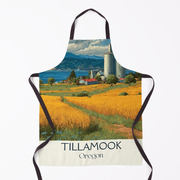 Item preview, Tillamook Oregon Vintage Poster | Oregon Coast Farmland designed and sold by TuncGK.