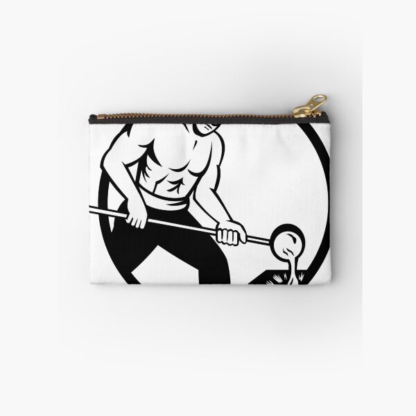 Item preview, Vintage Foundry Worker Pouring Metal into Mold Retro Woodcut designed and sold by retrovectors.