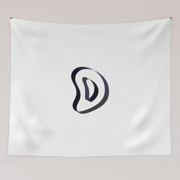 Item preview, Futuristic Ribbon Letter D – Futuristic Ribbon Alphabet designed and sold by uncoXab.