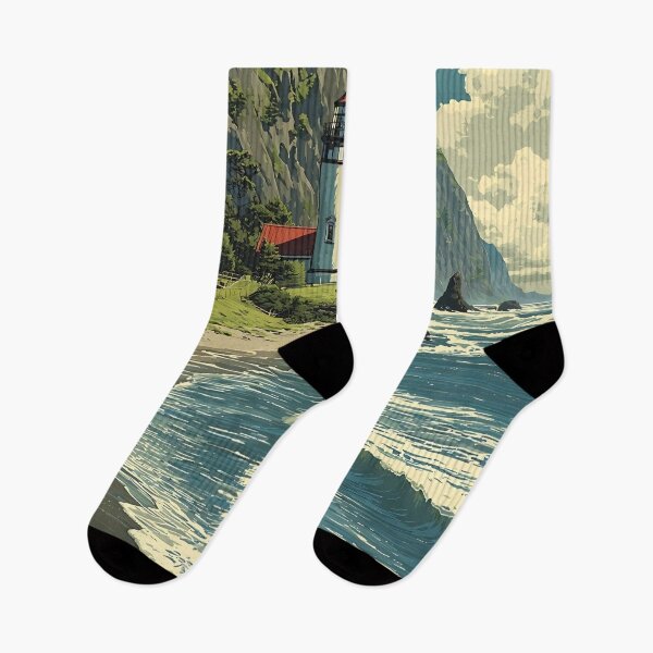 Item preview, Yachats Oregon Retro Poster | Gem of the Oregon Coast designed and sold by TuncGK.