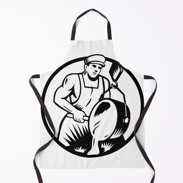 Item preview, Vintage Foundry Worker Foundryman Pouring Metal Retro Woodcut designed and sold by retrovectors.