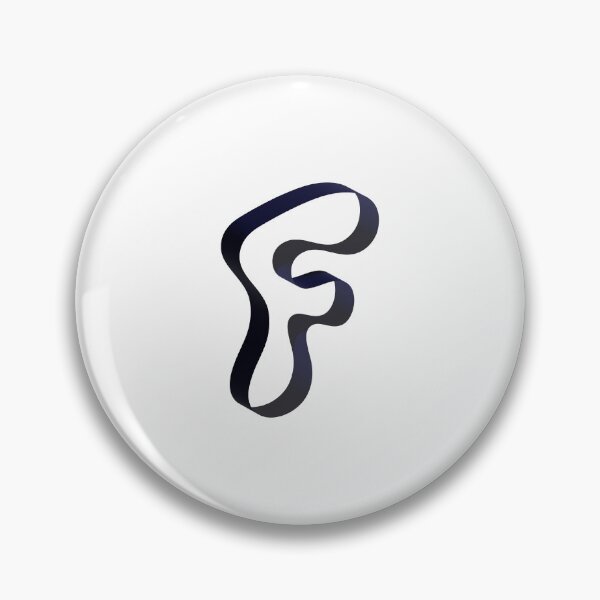 Item preview, Futuristic Ribbon Letter F – Futuristic Ribbon Alphabet designed and sold by uncoXab.