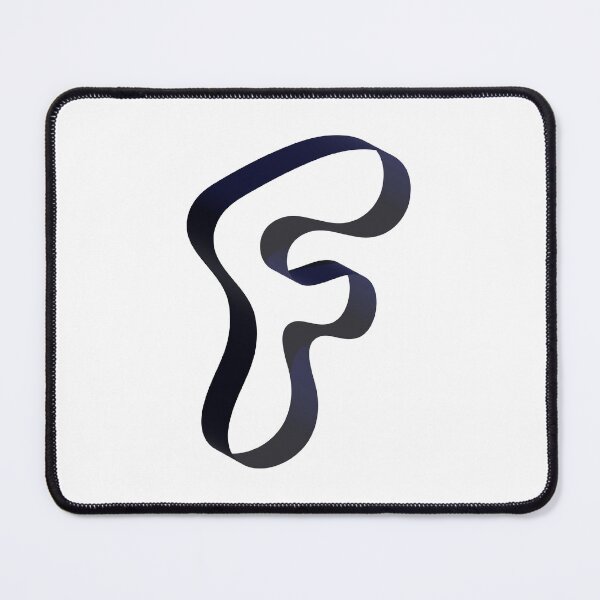 Item preview, Futuristic Ribbon Letter F – Futuristic Ribbon Alphabet designed and sold by uncoXab.