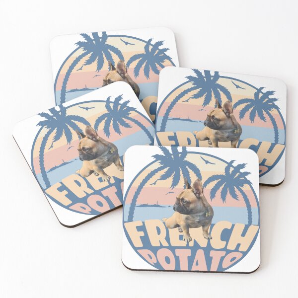 Item preview, Frenchie on the beach designed and sold by The French Potato .