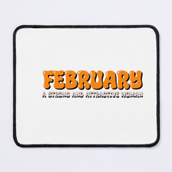 Item preview, February Strong & Attractive Woman – Retro Typography Design designed and sold by Dospart.