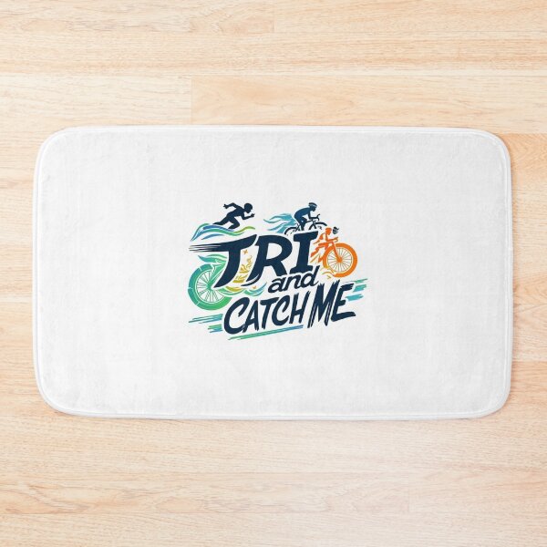 Item preview, TRI and Catch Me – Fun Triathlon Motivation Design designed and sold by Triathlongram.