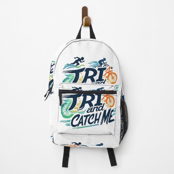 Item preview, TRI and Catch Me – Fun Triathlon Motivation Design designed and sold by Triathlongram.