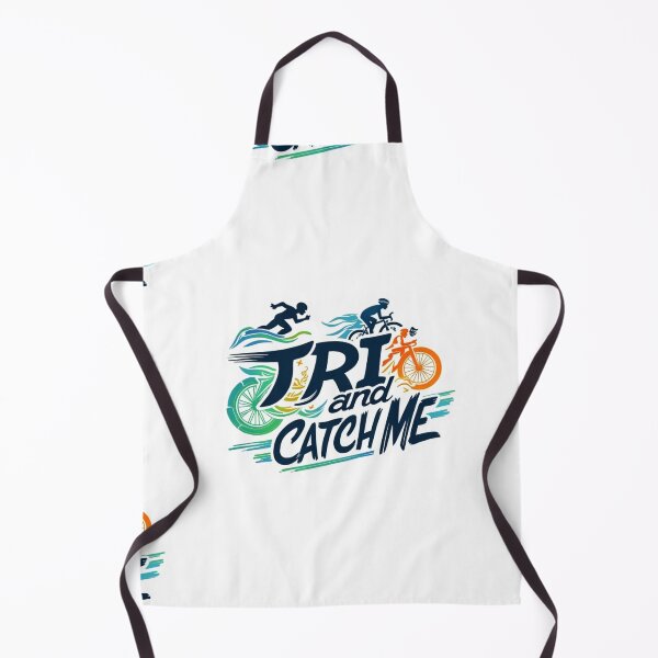 Item preview, TRI and Catch Me – Fun Triathlon Motivation Design designed and sold by Triathlongram.