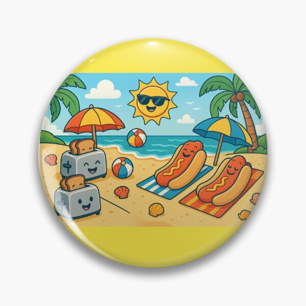 Item preview, Hot Dogs and Toasters on the Beach designed and sold by Now-IS-Later.