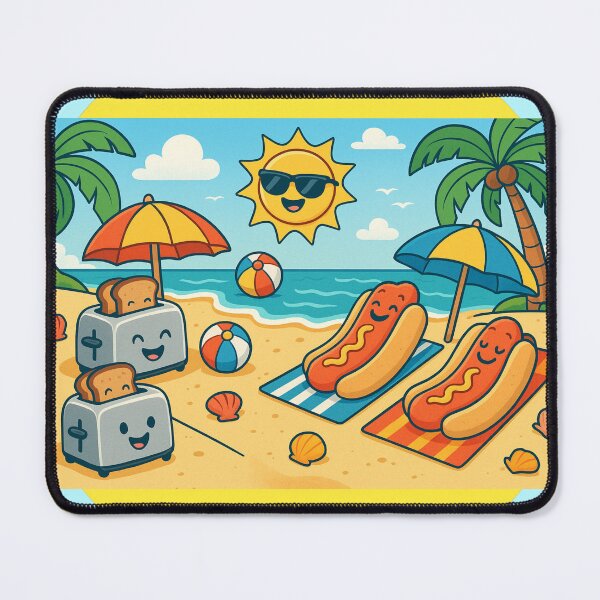 Item preview, Hot Dogs and Toasters on the Beach designed and sold by Now-IS-Later.