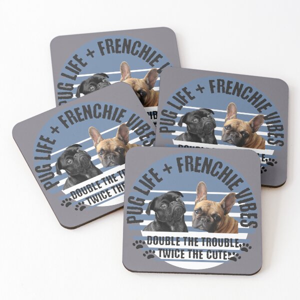 Item preview, Frenchie + Pug = Best Buddies designed and sold by The French Potato .