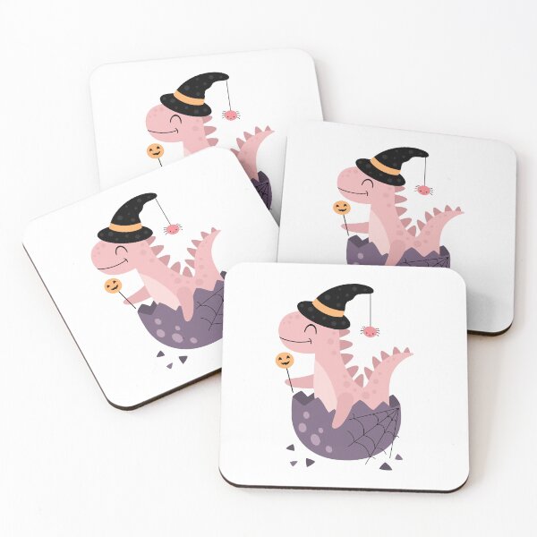 Item preview, Pink Halloween Dinosaur - Cute Spooky Design designed and sold by Julza Art.