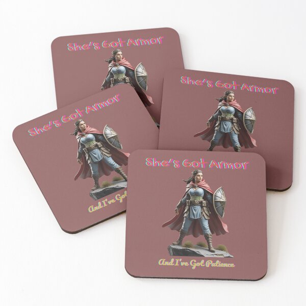 Item preview, She's Got Armor And I've Got Patience designed and sold by BeeStylishTees.